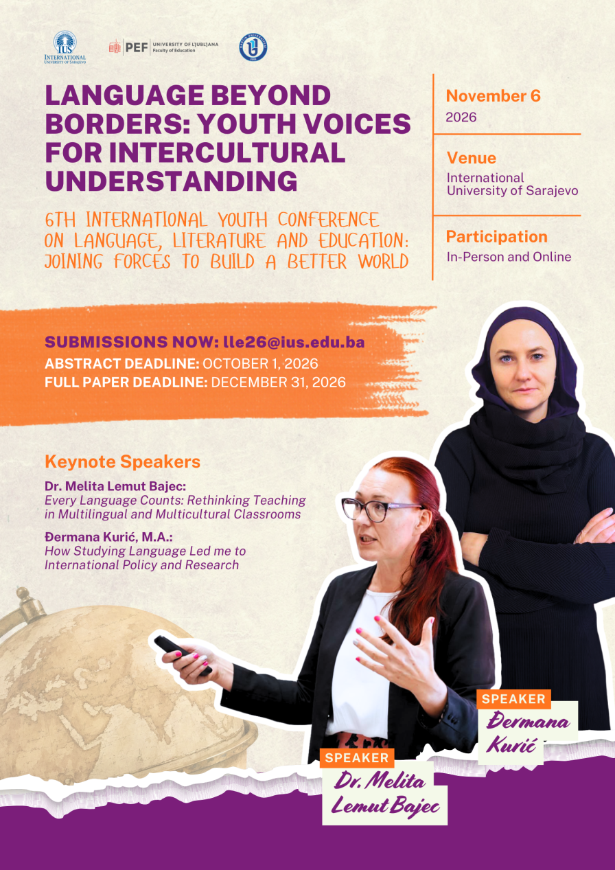 6th International Youth Conference on Language, Literature and Education: Joining Forces to Build a Better World