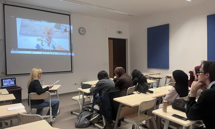 Artist Talks at IUS: Djamal Benmokhtar in Dialogue with Students of VA324 History of Graphic Design